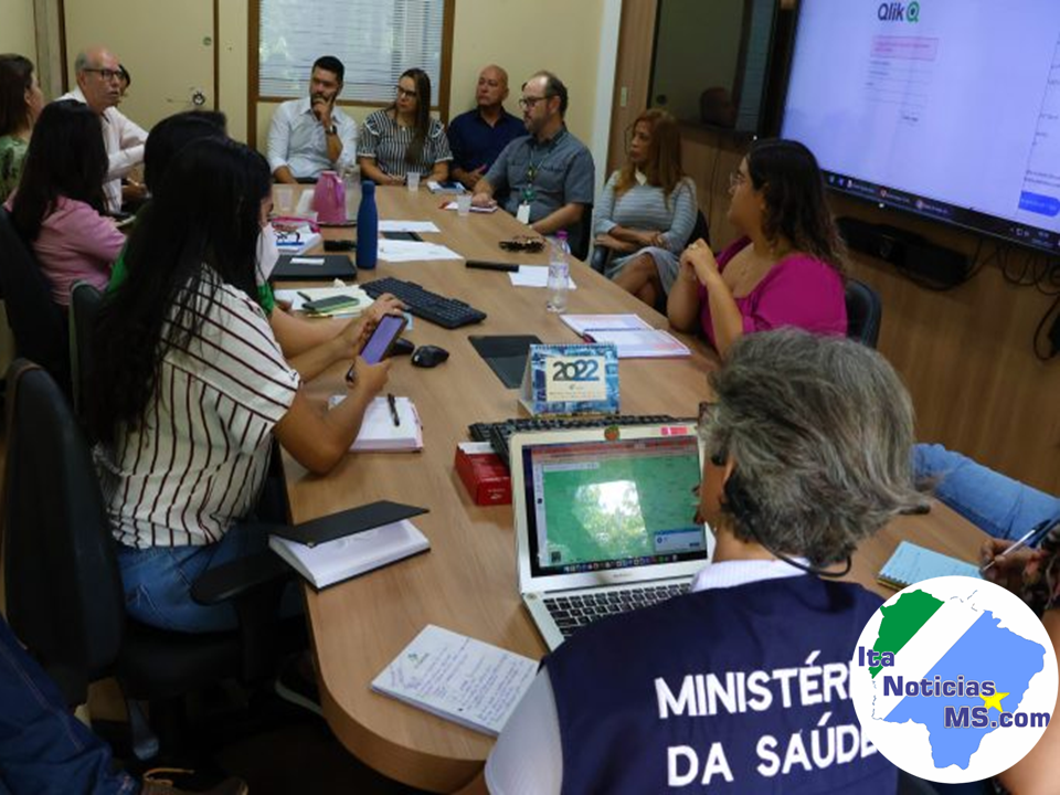 Secretaria recebe visita do Ministério da Saúde para enfrentamento da Dengue e Chikungunya em MS